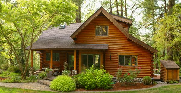 Log Home Exterior Cleaning in Kokomo