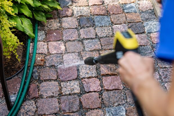 Paver Sidewalk Cleaning in Kokomo