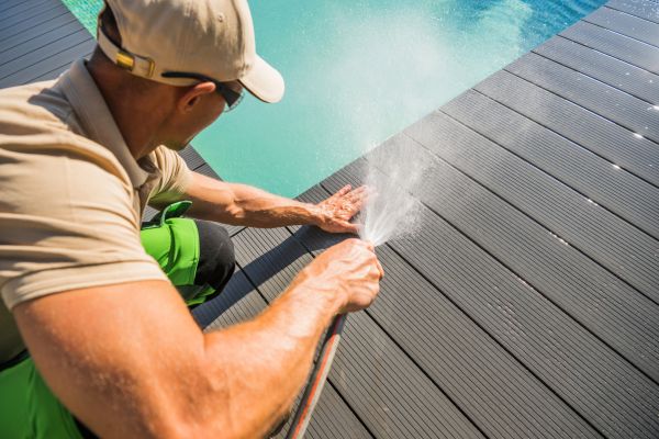 Pool Area Power Washing in Kokomo